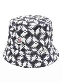 Панама с принтом MONCLER, синий
