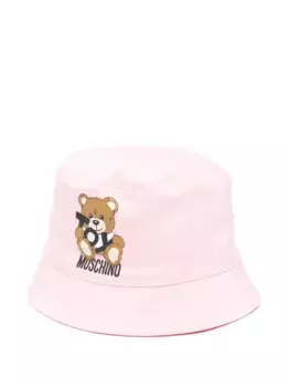 Панама с принтом Teddy Bear Moschino Kids, розовый