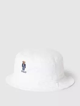 Панама с пришивной этикеткой модель "МЕДВЕДЬ" Polo Ralph Lauren, белый