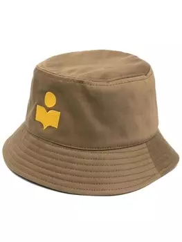 Панама с вышитым логотипом ISABEL MARANT, зеленый