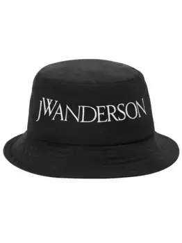Панама с вышитым логотипом JW ANDERSON, черный