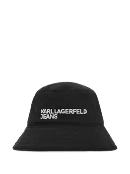 Панама с вышитым логотипом Karl Lagerfeld Jeans, черный