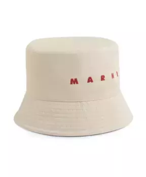 Панама с вышивкой Marni, белый