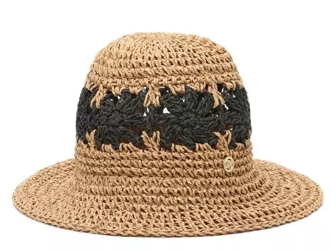 Панама Steve Madden Granny Crochet, темно-коричневый/черный