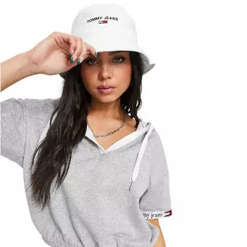 Панама Tommy Jeans Cotton Sports Bucket, белый