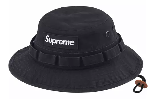Панама Supreme с логотипом, черный