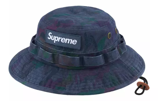 Панама Supreme с логотипом, сине-фиолетовый