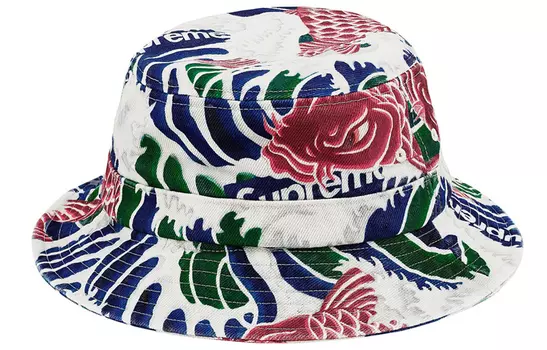 Панама унисекс Supreme, Blue with White Lettering