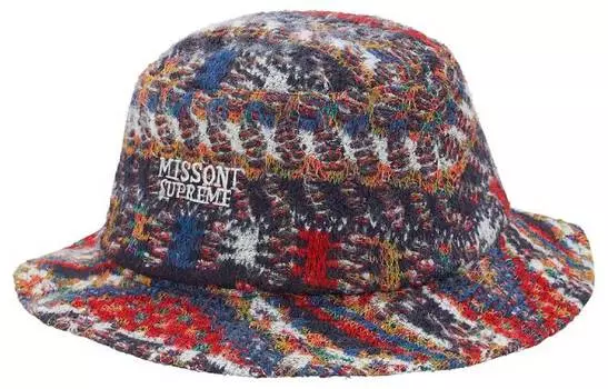 Панама унисекс Supreme, Vivd Red/Bliss Blue/Footwear White