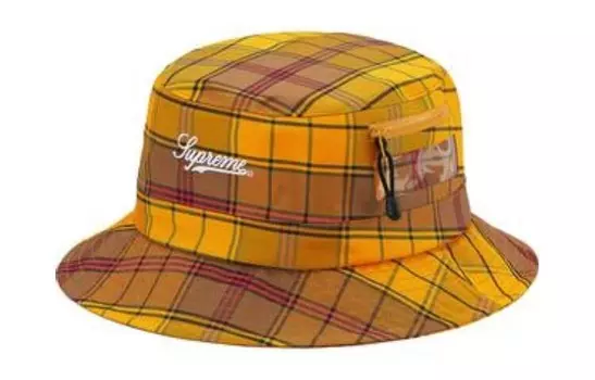 Панама унисекс Supreme, Yellow checkered