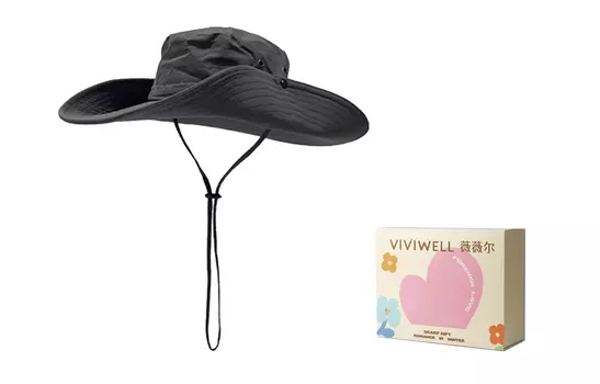 Панама унисекс VIVIWELL, Серый + хаки