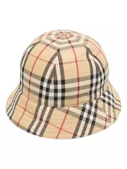 Панама в клетку Burberry, бежевый