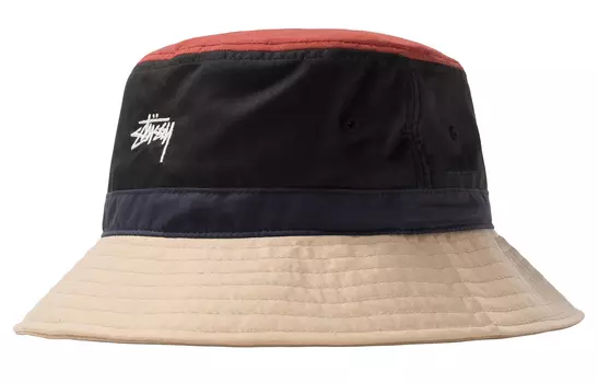 Панама в стиле колор-блок Stussy
