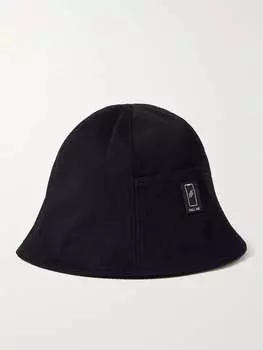 Панама-ведро из хлопкового твила с аппликацией логотипа Bernard ACNE STUDIOS, черный