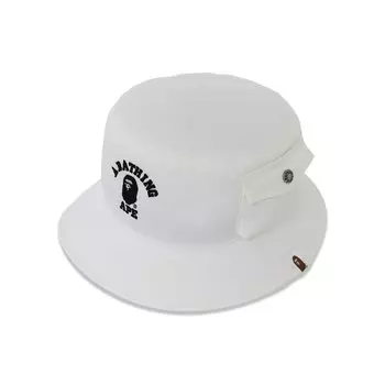 Панама-ведро с карманами для колледжа BAPE, цвет Белый