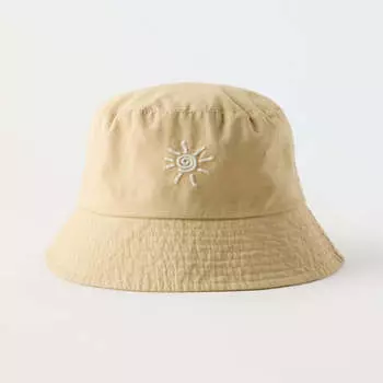 Панама Zara Embroidered, экрю