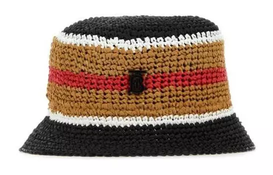 Панама женская Burberry, черный / бежевый