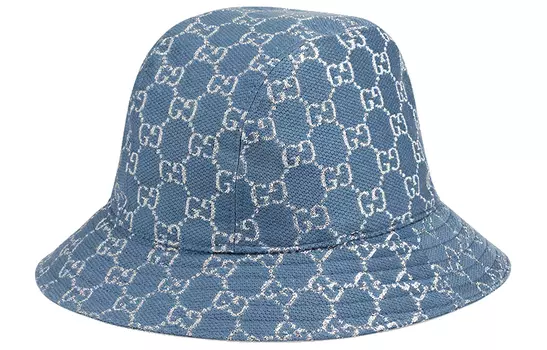 Панама женская Gucci Lame, бирюзовый