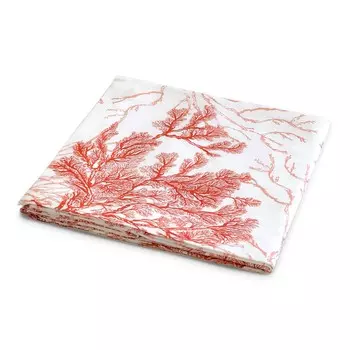 Панамская хлопковая скатерть с узором - Maddalena Lisola, коралл