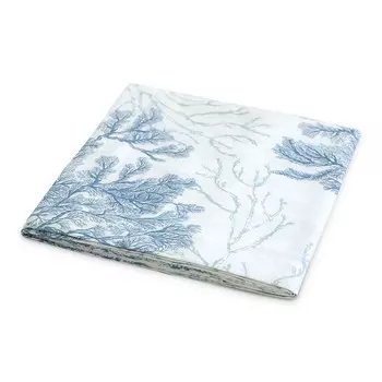 Панамская хлопковая скатерть с узором - Maddalena Lisola, бирюзовый