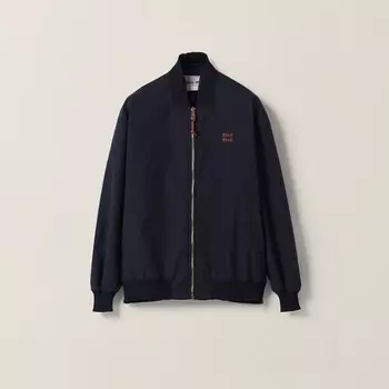 Панамский хлопковый бомбер Miu Miu, синий