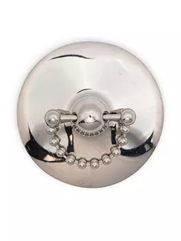 Panconesi брошь Lamina Barbell, серебряный