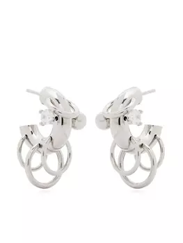 Panconesi серьги-кольца Pierced, серебряный