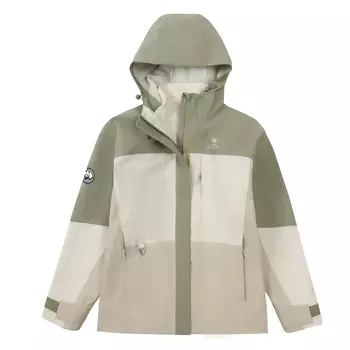 panda Женские жесткие куртки с пандой, Фантомный черный/теплый белый/серый слюдяной