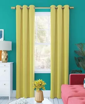 Панель для штор Harper Bright Vibes 100% Blackout с люверсами Sun Zero, желтый