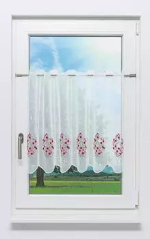 Панель для штор Lysel цветы (Ш х В) 144см * 60см розовый/розовый