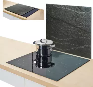 Панель/накладка печи Zeller Present "Сланец", (1 шт.), силиконовые ножки 50х56 см, цвет anthrazit