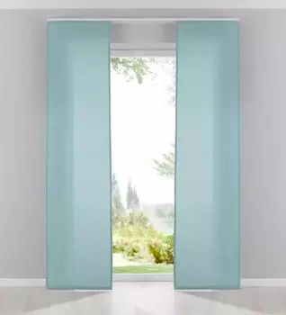 Панельная штора Ellen без фурнитуры, размер: 60х245см, цвет: бирюзовый. Astek