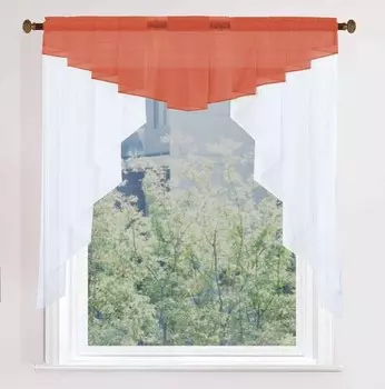 Панельная штора Gardinenbox M-Bogen Kurzgardine, 100x100x1 см цвет terrakotta