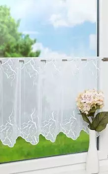 Панельная штора из LYSEL - кристаллы соли (Ш х В) 80см*45см белая, белый