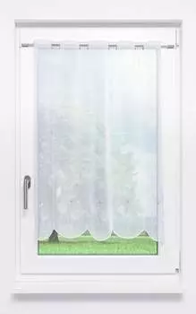 Панельная штора Lysel - Allium (Ш x В) 64см*90см серый/светло-серый