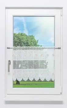 Панельная штора Lysel декоративный цветок (Ш х В) 212,5см * 45см бежевый/светло-бежевый