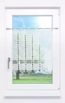 Панельная штора Lysel - крестообразный дизайн (Ш х В) 240см * 60см белый/сырой белый