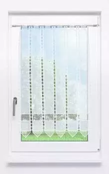 Панельная штора Lysel - крестообразный дизайн (Ш х В) 90см * 90см белый/сырой белый