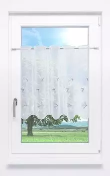 Панельная штора Lysel - Лист гинкго (Ш х В) 48см*60см серый/серый