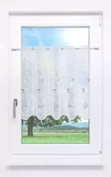 Панельная штора Lysel - Лист гинкго (Ш х В) 208см*60см серый/серый