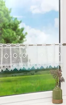 Панельная штора Lysel - Рустика (Ш х В) 70см*23см белый/белый