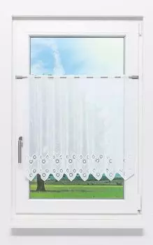 Панельная штора Lysel с ромбовидным дизайном (Ш x В) 121см * 60см белый/чисто-белый