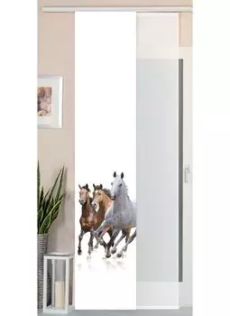 Панельная штора Lysel Структура (ШхВ) 150см*50см антрацит Astek, белый