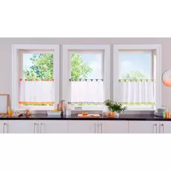 Панельная штора «Мой дом» Битола», (1 шт.), готовая штора, прозрачная My Home, серый