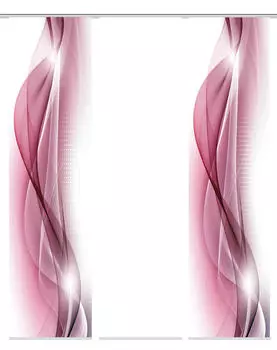 Панельная штора неблана, 3 шт. 3 шт. непрозрачные 3х60/245 см., красный