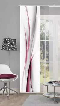 Панельная штора непрозрачная 60/245 см, красный