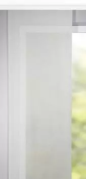 Панельная штора Neusser Collection однотонная кремово-белая, 60 x 280 см