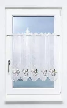 Панельная штора Plauener Spitze - Дом (Ш х В) 145,8см*65см коричневый/серо-коричневый