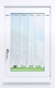 Панельная штора Plauener Spitze - Melanie #1Ш (Ш х В) 145,8см*90см пастельно-оранжевый/оранжевый