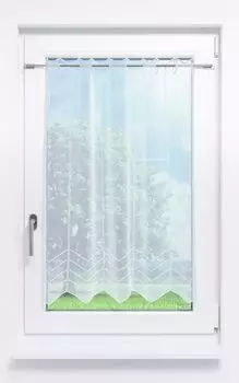 Панельная штора Plauener Spitze - Мелисса #1Ш (Ш х В) 178,2см*120см чисто-белый/белый